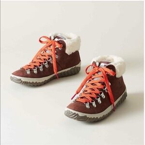 Sorel Out N About Plus Conquest Waterproof Suede Boots Brown Size 6.5 Women’s